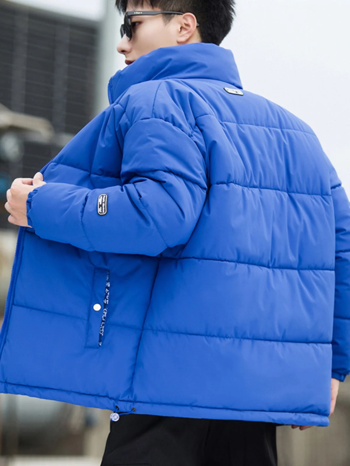 

Double-Sided Wear Cotton Jaet Men's Winter New Loose Casual Thiened Warm Cotton Coat Couples Sle Polyester Filling