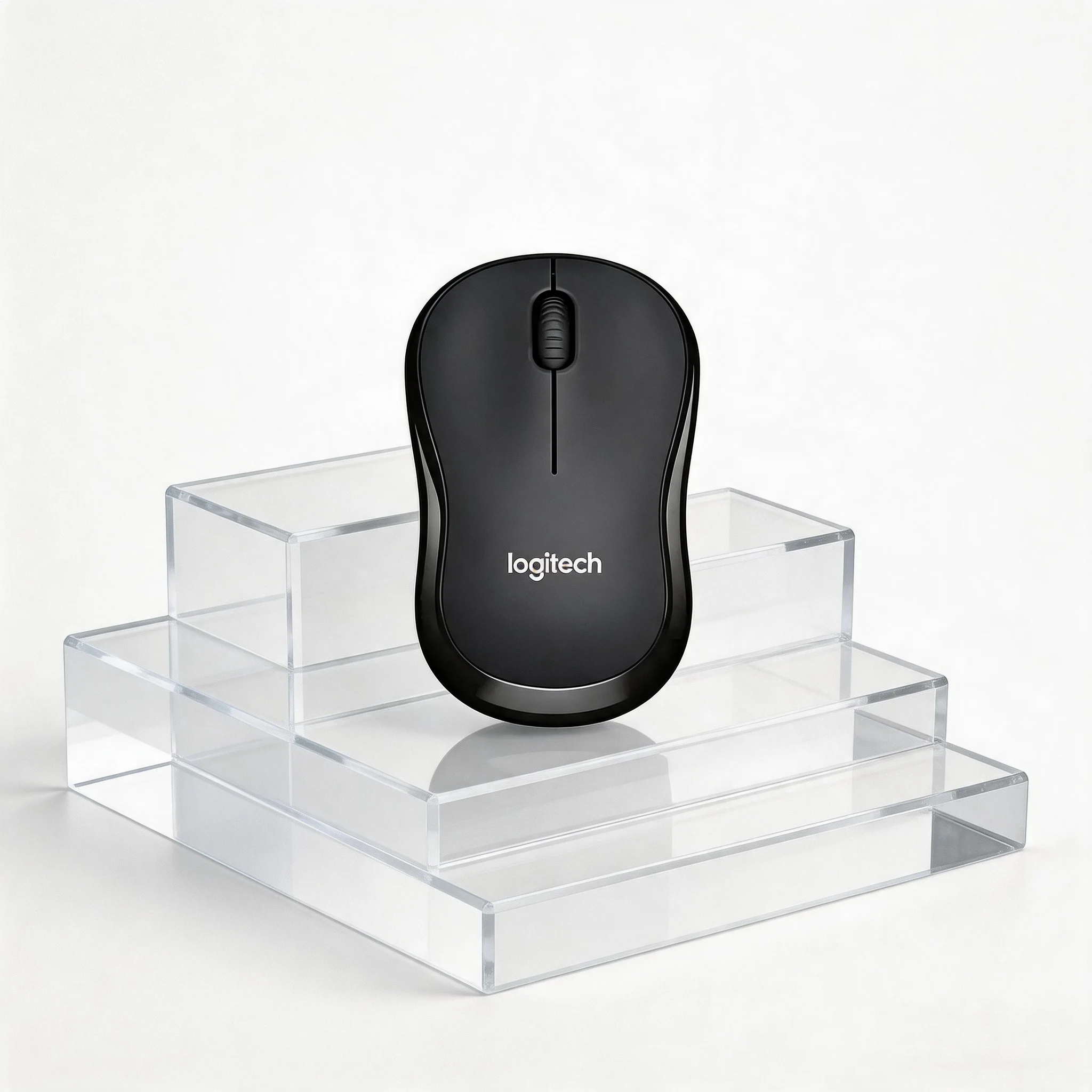 

Logitech M220 Silent Wireless Mouse, with a symmetrical design for both hands, suitable for home and office laptops.