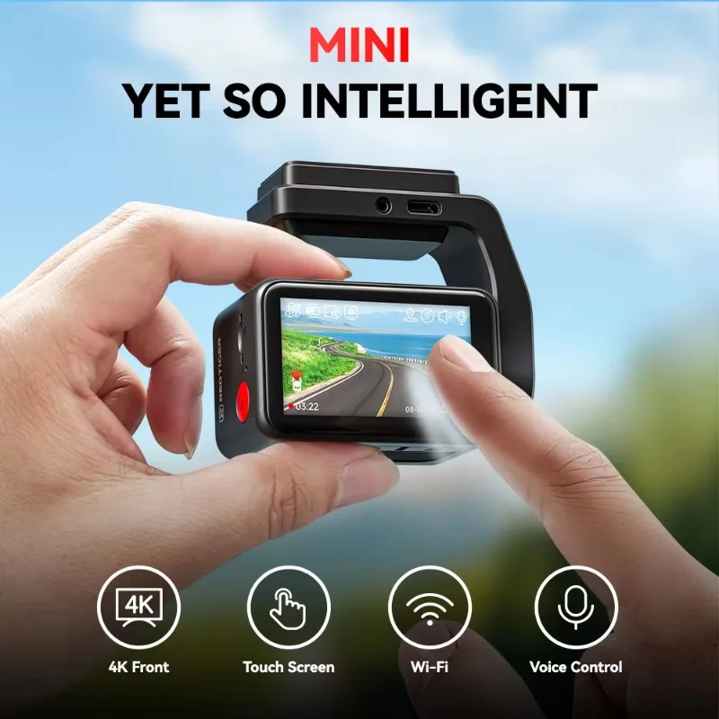 Redtiger Distributor F4 4K Mini Dash Cam Tracking System Auto Black Box 4K Nacht Dash Kamera Vorne mit WIFI GPS