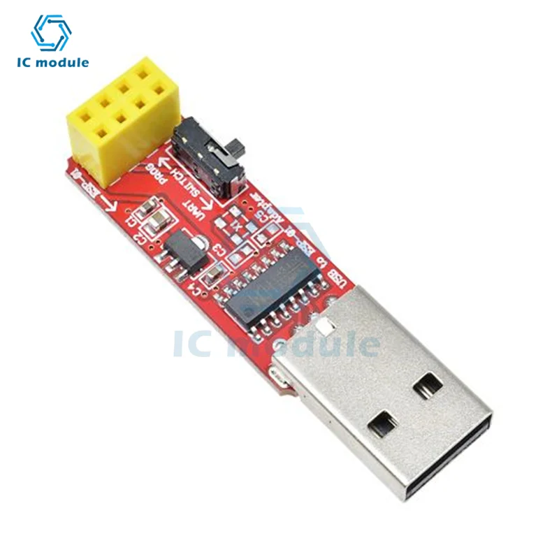 CH340C USB To ESP8266 Serial ESP-01 ESP-01S ESP01 ESP01S Wireless Wifi Developent Board Module for Arduino Programmer Adapter