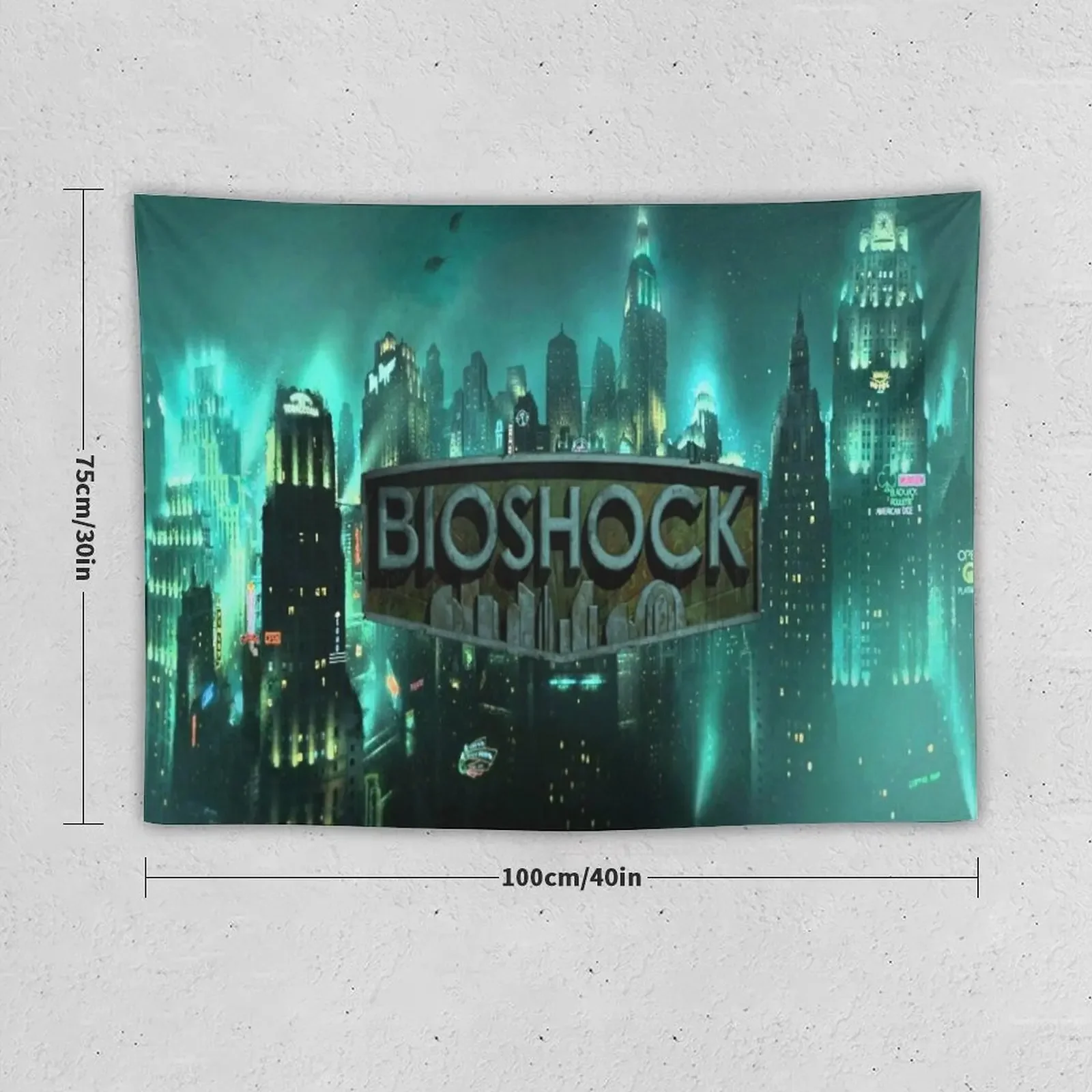 Bioshock Rapture Logo Tapestry Wall Tapestries Wall Hanging Tapestry