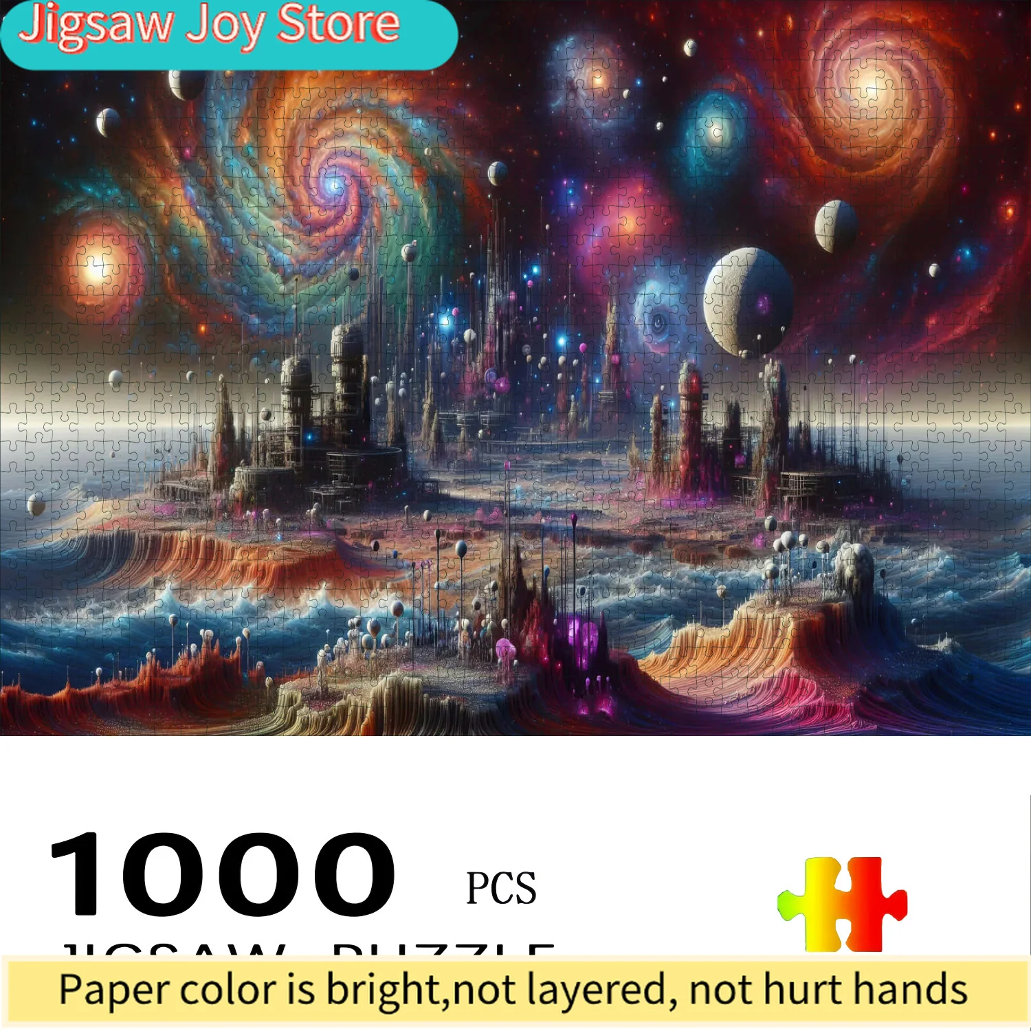 Galaxie- und Nebel-Puzzle |   Dicke ineinandergreifende Bausteine, perfektes Wohndekor-Geschenk für Astronomie-Enthusiasten, Erwachsene und Jugendliche.