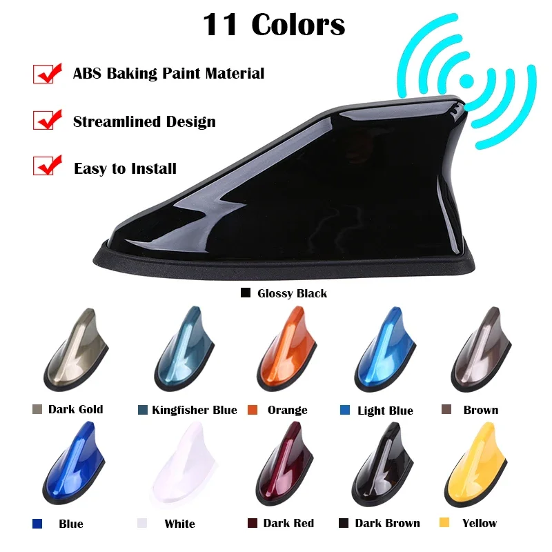 Car Shark Fin Antenna Auto FM Radio Aerials for Seat Ibiza BMW E87 Citroen C3 C4 Mini Cooper Suzuki Swift Mazda 3 Outer Parts