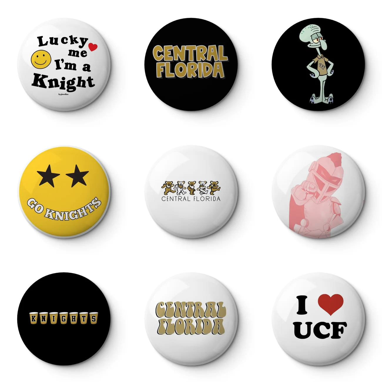 Ucf University Of Central Florida Soft Button Pin Customizable Metal Decor Women Jewelry Gift Cute Funny Hat Lover Lapel Pin