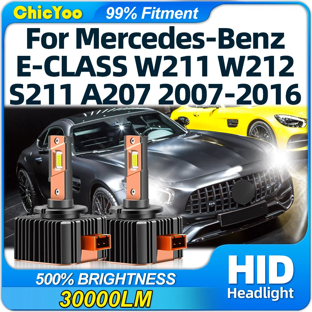 

120W Car LED Headlights Bulbs 6000K HID Xenon Lamps 12V For MERCEDES-BENZ E-CLASS W211 W212 S211 A207 2007-2013 2014 2015 2016