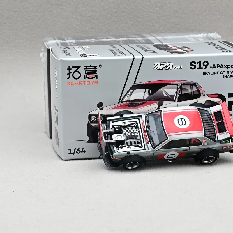 POPRACE 1/64 GTR V8 DRIFT APAxpo รถของเล่นโลหะผสม โมเดลรถหล่อขึ้นรูป ของสะสม ของขวัญคริสต์มาสสำหรับเด็กผู้ชาย