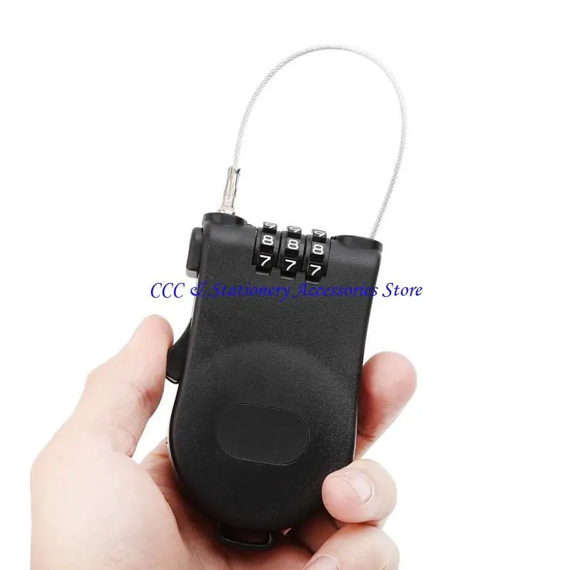 Q1JC Retractable Rope Rope Password Lock Locked Locker Outdoor Keyed Padlo