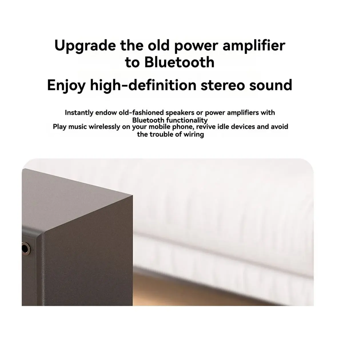 HowAA87 Bluetooth 6.0 Adapter Audio Transmitter Receiver 3.5MM AUX Hifi Music Stereo Sound Wireless Audio Receiver