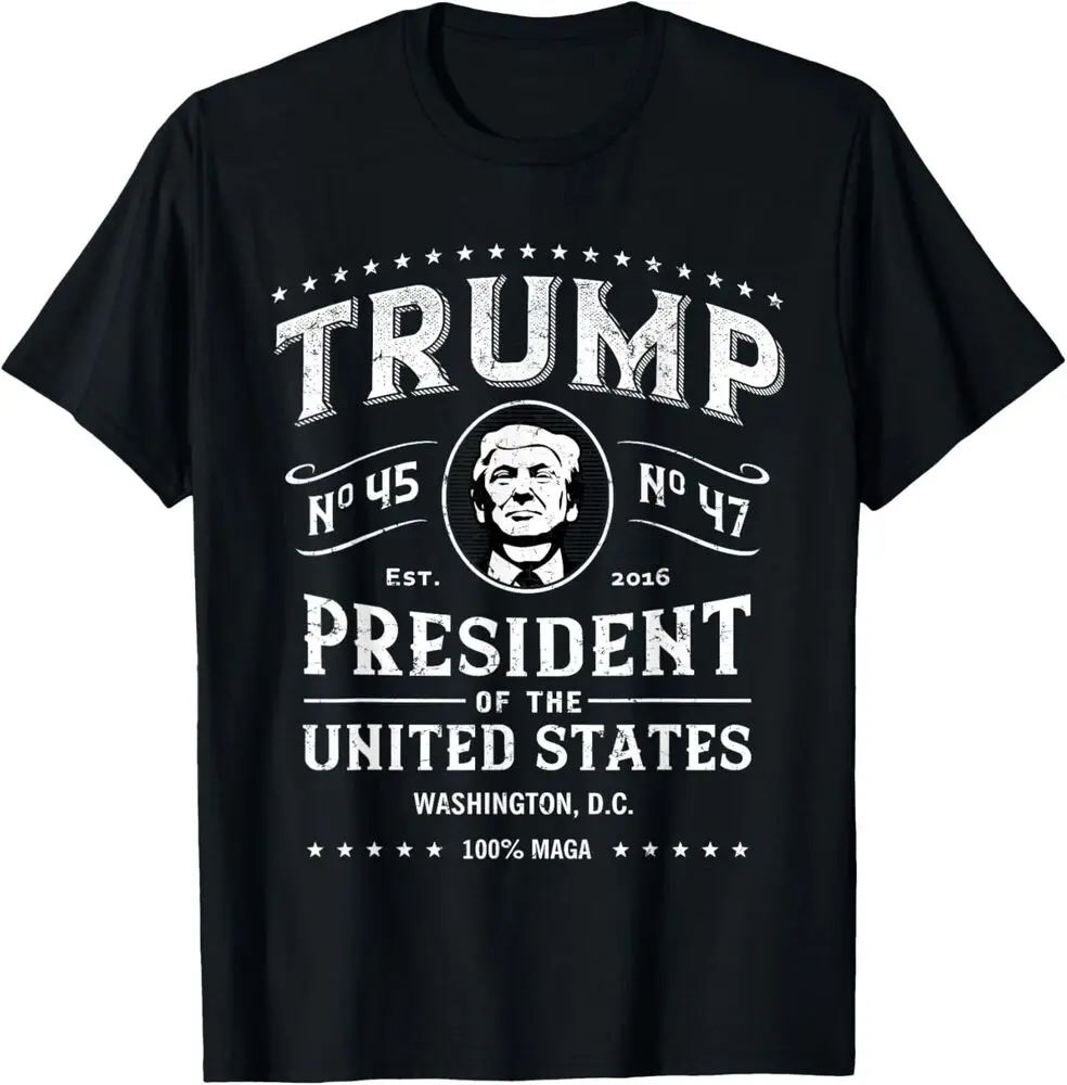 Trump 2024 President 45 47 Vintage Label T-Shirt