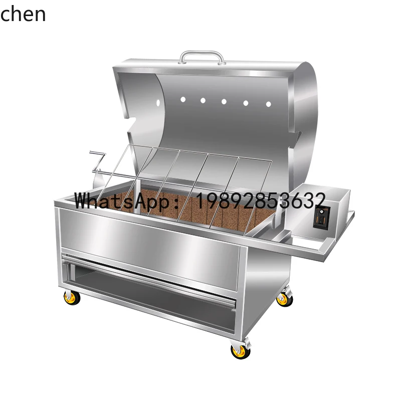 AB  Roasted Whole Sheep Stove Automatic Shelf Smokeless Electric Charcoal Roasted Lamb Leg Flow Roasted  Sheep Special Furnace