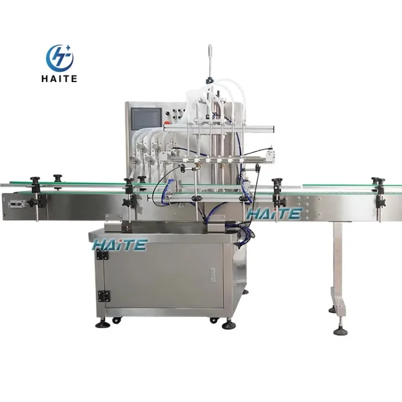 6 Head Liquid Filling Machine Automatic Oil Water Liquid Bottle Filling Capping And Labeling Machine Perfume Packing