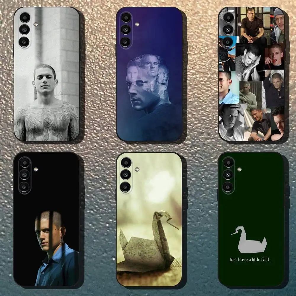 

P-Prison Break Phone Case For Samsung Galaxy A13,A21s,A22,A31,A32,A52,A53,A71,A80,Soft Black Shell