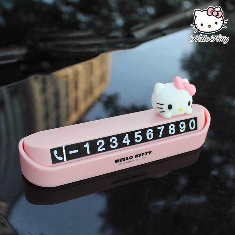 

Helokitiy, временное искусственное украшение для автомобиля, Sanrio Move Car Move, телефонная пластина, милый автомобильный орнамент