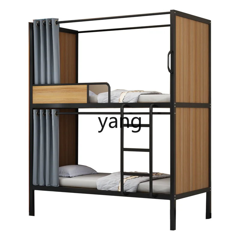 Lmm bunk iron frame bed hostel hostel elevated bed staff dormitory apartment high and low bed