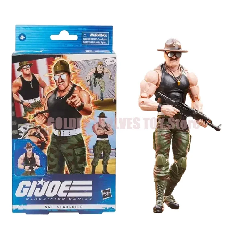 

6 Inch Original G.i. Joe Classified Series Figure Sgt Slaugher Deluxe Action Figure Statue Collectible Model Toys Birthday Gifts