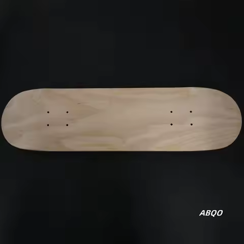 8Pcs 8Inch 8-Layer Maple Blank Double Concave Skateboards Natural Skate Deck Board Skateboards Deck Wood Maple