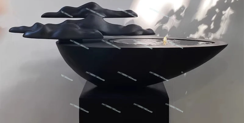 Fountain Flowing Water Ornament Landscape Design Modern Simple Courtyard Garden Entrance Rockery