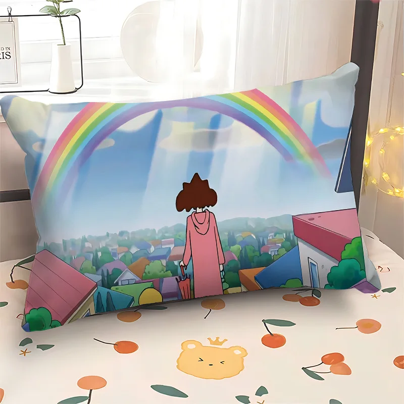

Anime Character Pillow Cover Classic Cartoon Double Sided Print Soft Cushion Case for Sofa Chair Outdoor Skin Friendly Fabric