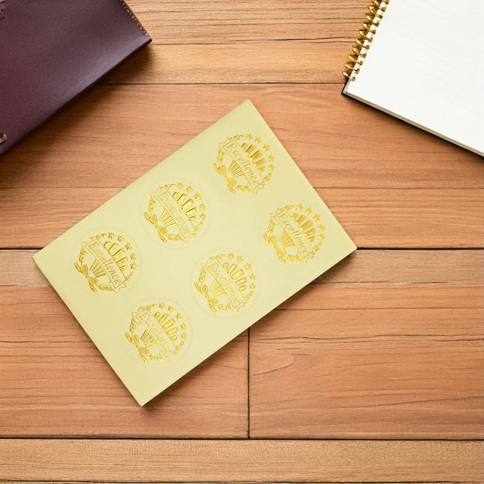 36 قطعة ملصقات مكافأة مستديرة ذاتية اللصق التميز الأختام لشهادات جوائز الدبلوم التخرج اللوازم المكتبية المدرسية