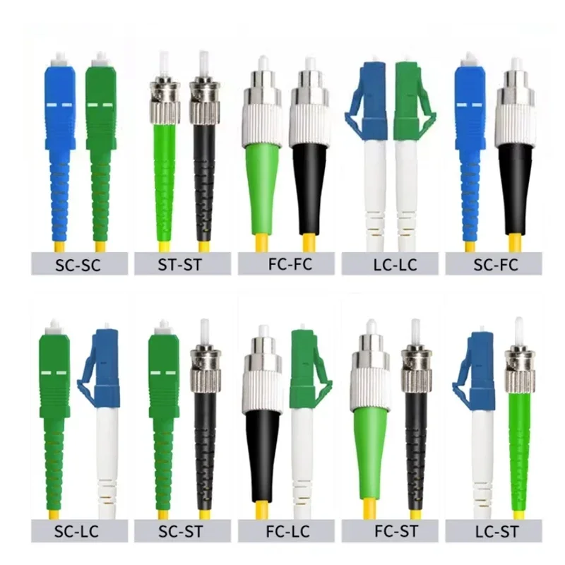 FC LC SC APC To SC LC UPC Fiber Jumper Optical Fiber Patch Cable Cord Single Mode 9/125 652D Cable Power Cable