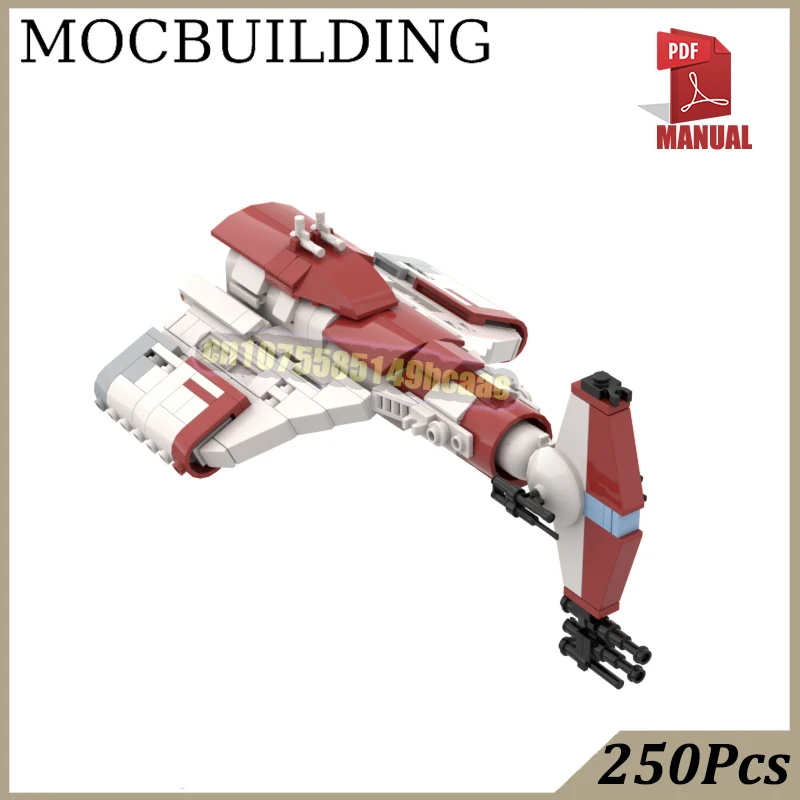 

Hammerheaded Spaceship Model Navy Cruiser MOC Building Block DIY Construction Creative Toys Birthday Gifts for Boys Girls