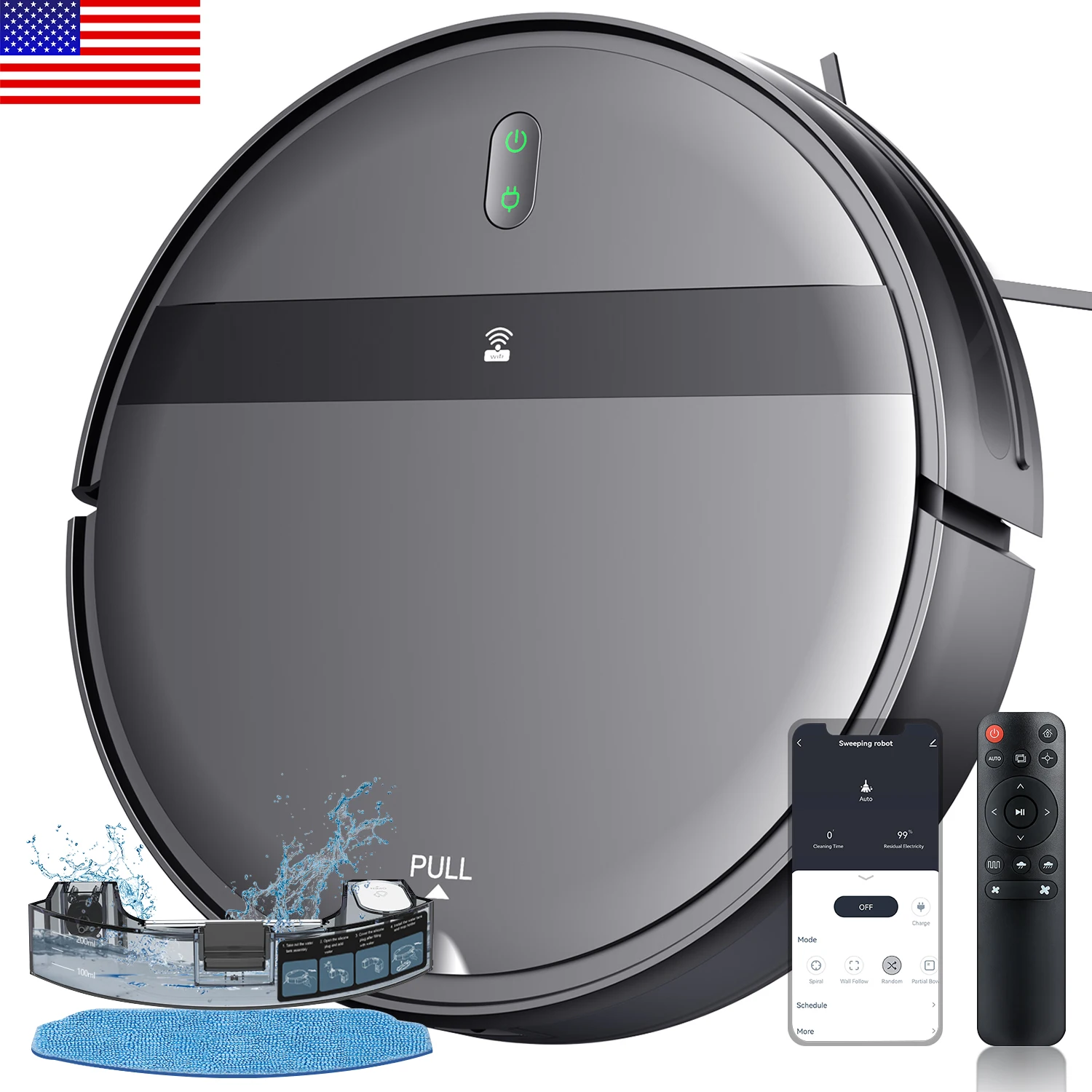 

Intelligent And Mop Sweeping Smart Multifunctional Cleaning Mopping Robot Automatic Vacuum Cleaner