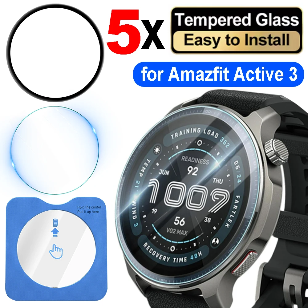 

1-5 шт. HD-пленка из закаленного стекла/композитная пленка для Amazfit Active3, премиум-защита экрана для часов Amazfit Active3, простая установка