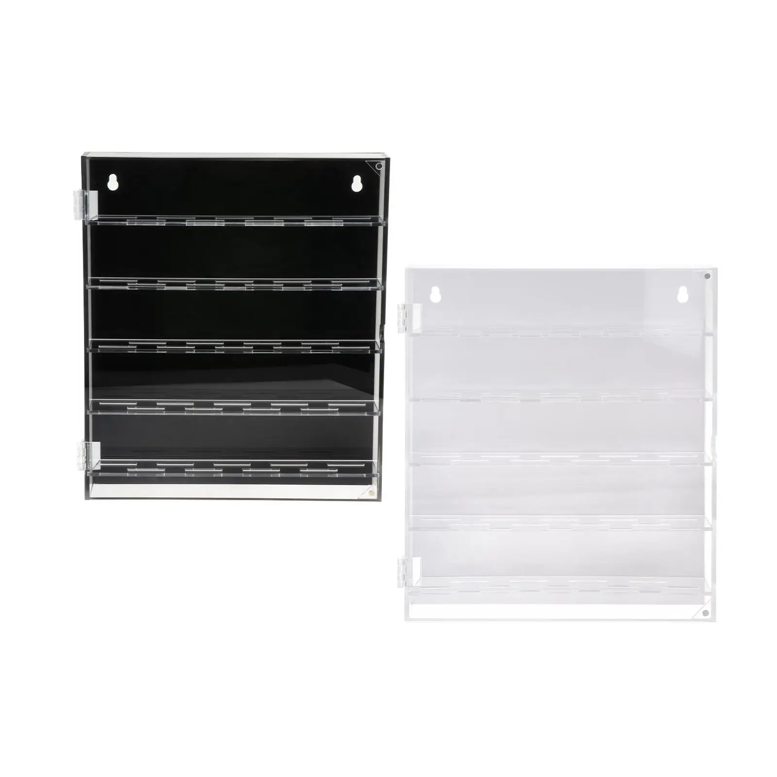 5 Shelf Acrylic Display Cabinet Transparent Protective Case for Small Figures Diecast Cars Model Tank Knickknack Organizer