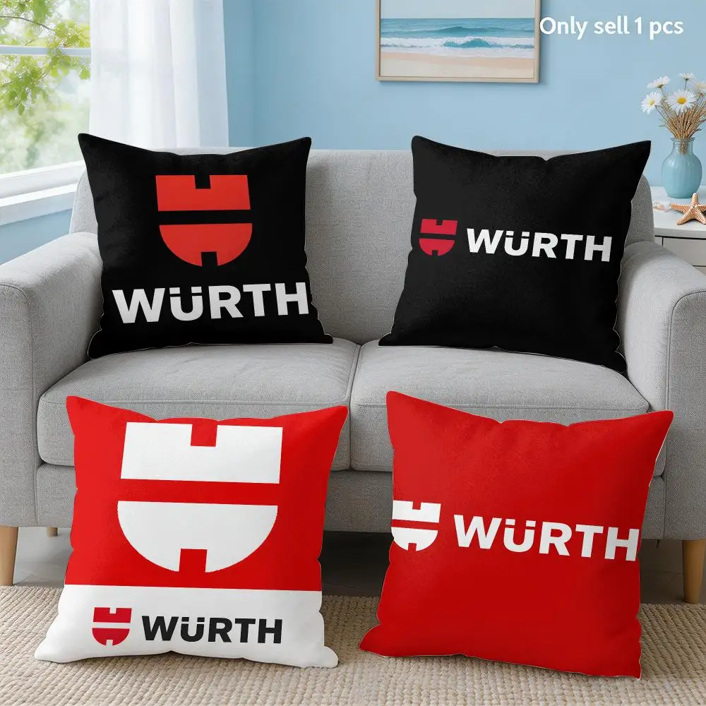 Fashion Ger W-Wurths Group Tools Cushion Cover Soft Short Plush Throw Pillow Cover Hidden Zipper Cutecore Sofa Home Decor