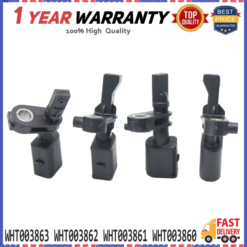

4pcs ABS Wheel Speed Sensor WHT003863 WHT003862 WHT003861 WHT003860 For AUDI A1 VW Polo Up! L & R F & R