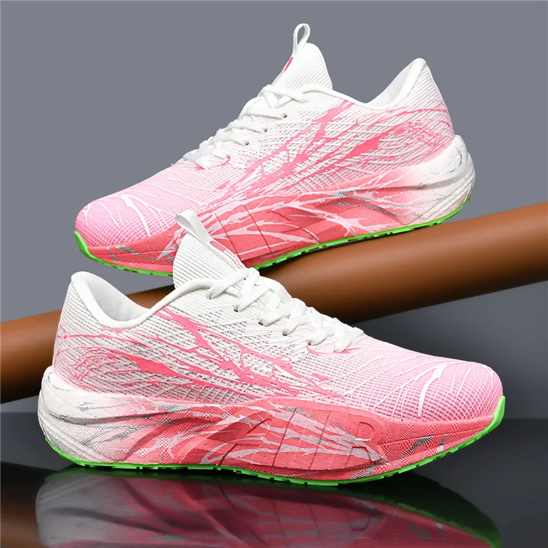 

unisex casual sports shoes four season fashion outdoor thick sole anti slip breathable wear-resistant running leisure sneakers