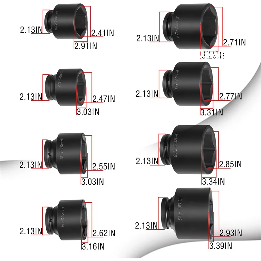 8PCS 3/4