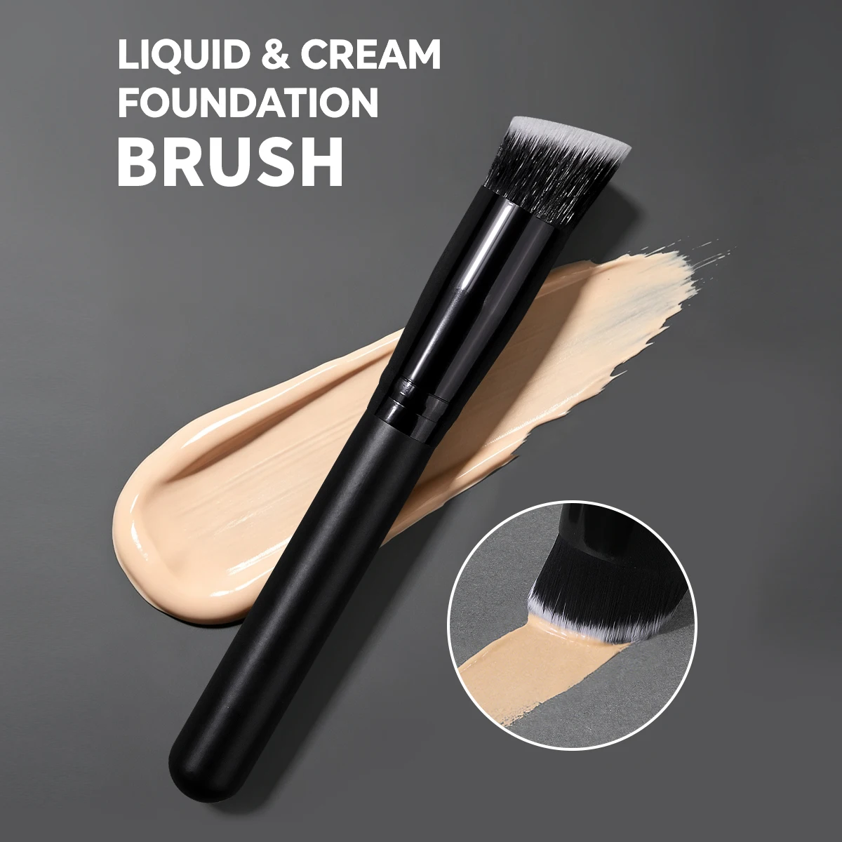 1Pc Angle Makeup Brush,for Contour,concealer&Foundation, Smooth Application,Essential Beauty Tool for Makeup Artists & Beginners
