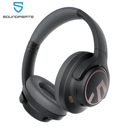 Imagen 1 del producto SoundPEATS Space Headphones Bluetooth 5,3 Auriculares inalámbricos híbridos con cancelación activa de ruido, reproducción de 123 horas, micrófono, conexión multipunto