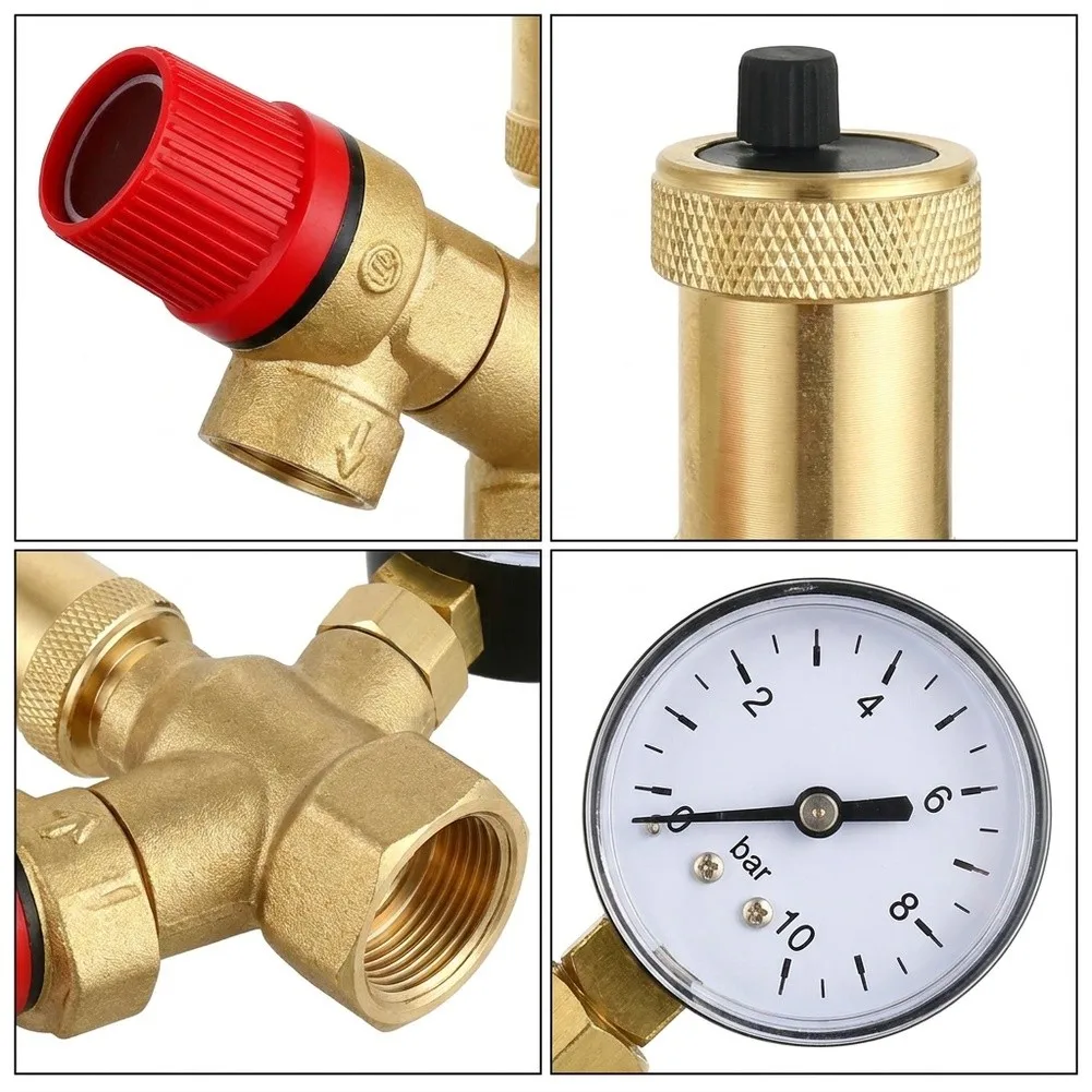 Brass DN20 PN16 Pressure Relief Valve for Boilers Requiring Compliance with Standard Pressure Safety Protocols