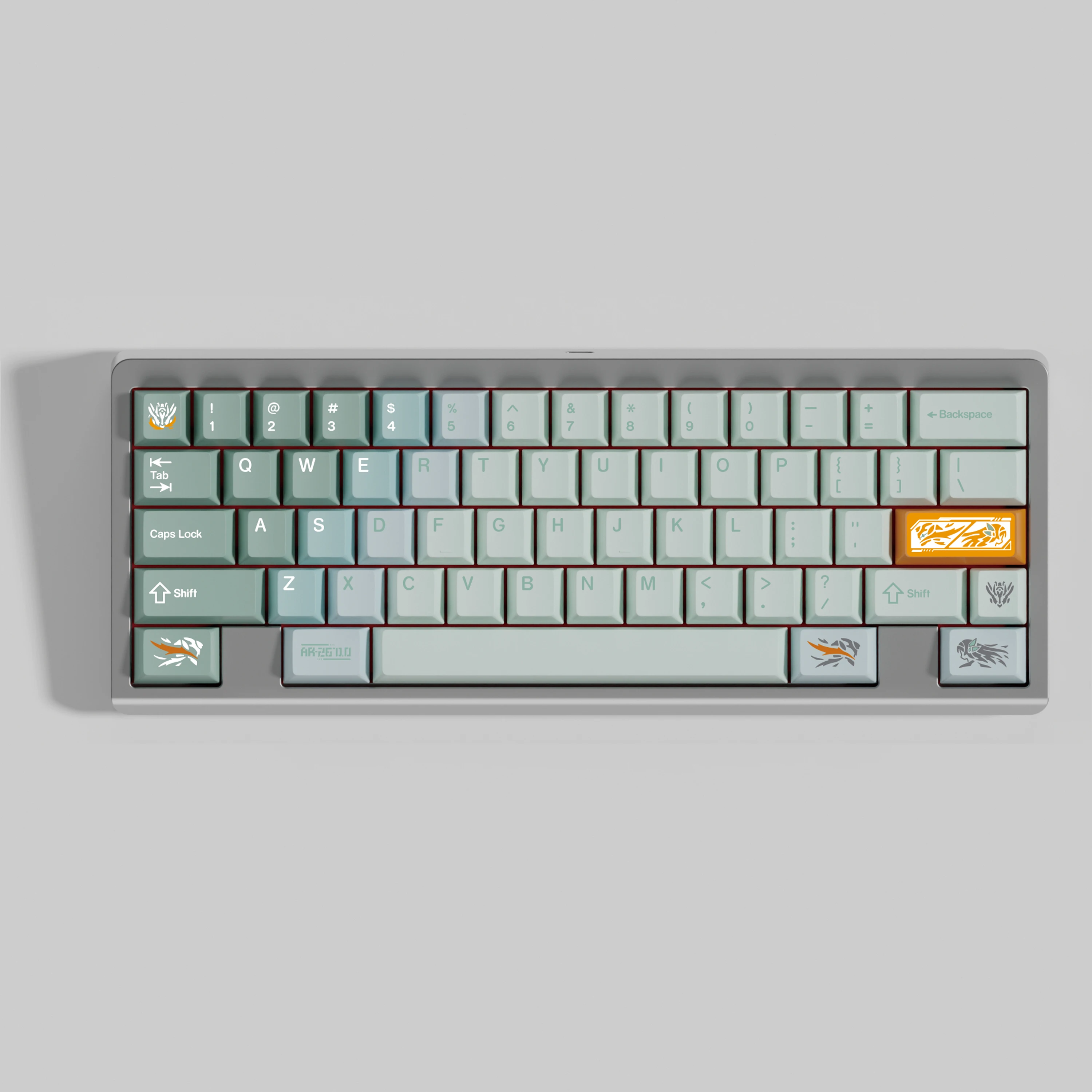 MWK Firefly Pbt Keycap Set 7U Space Sublimation Cherry Profile Mechanical Keyboard Keycaps Compatible ALICE 60/75/80/96/104/108