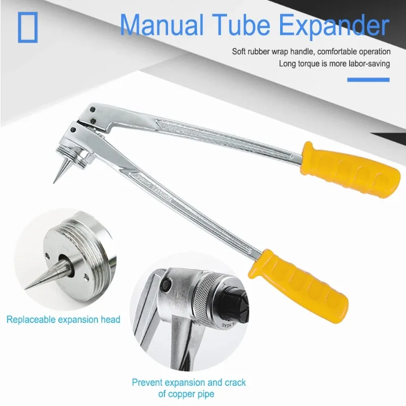 Suitable for automotive refrigeration and air conditioning maintenance, manual pipe expander, and expansion tool kit