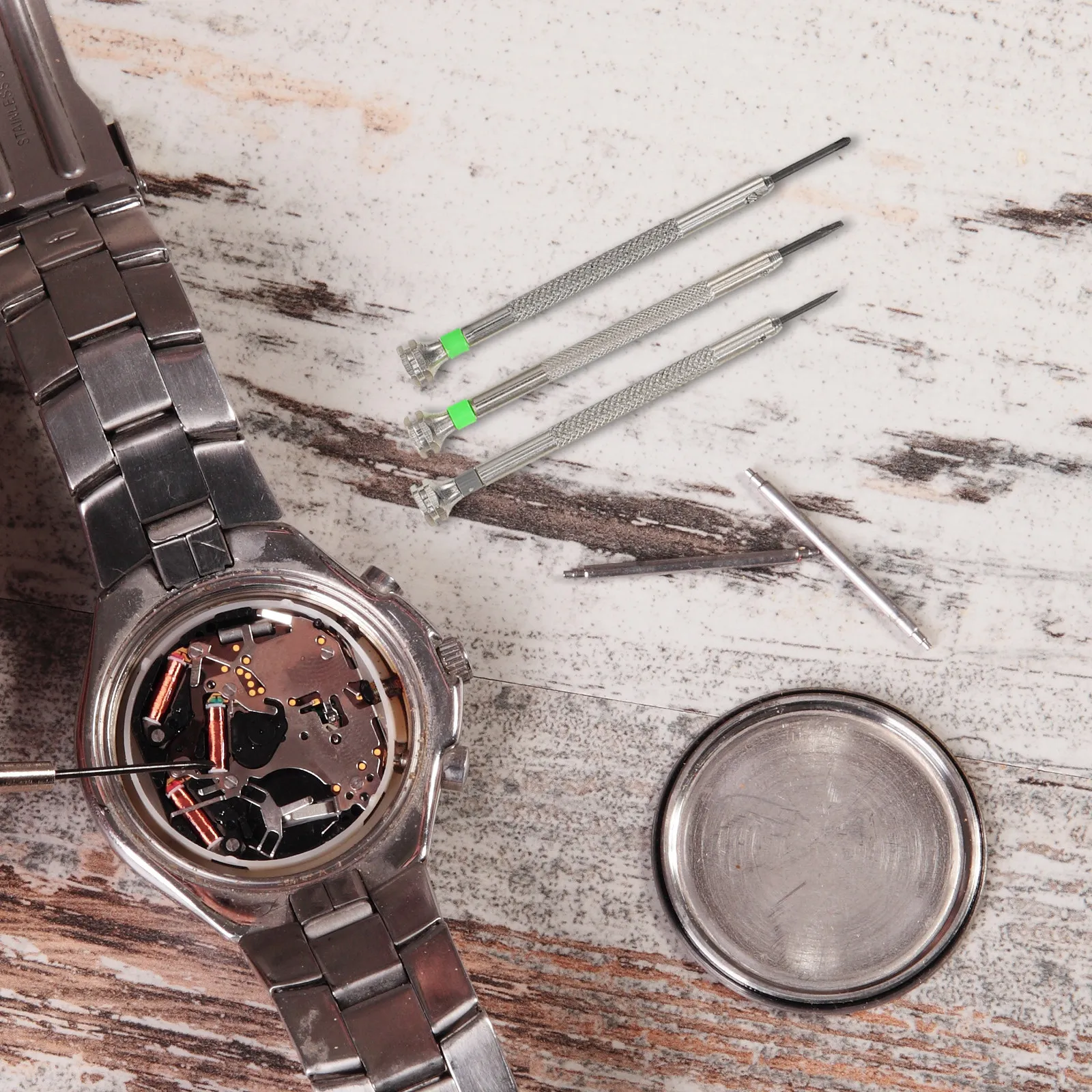 1Set Professional Watch Screwdriver Set Precision Repair Tools for Watches Eyeglasses Computers Electronics Ergonomic Non-Slip