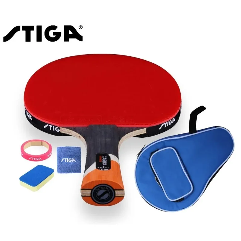 

Ракетка для настольного тенниса Stiga 6 Stars с резиновой ракеткой для пинг-понга с двойными шипами и крышкой