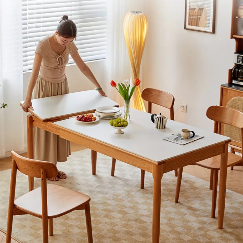 Klaptafel Uitschuifbare ontvangsttafels Sedentair multifunctioneel huismeubilair Keuken Diner Mesas De Comedor Eetkamer Elegant