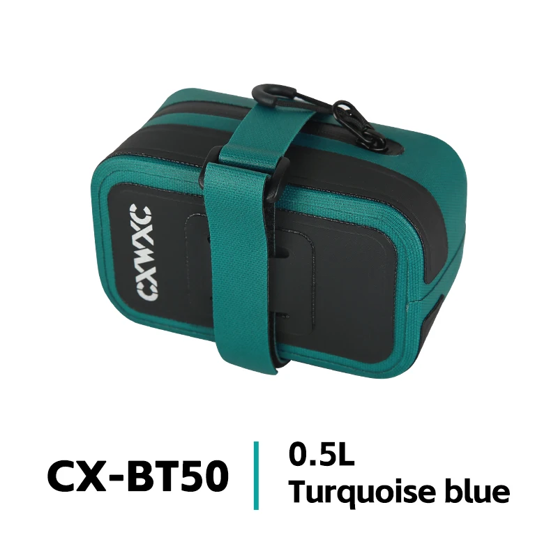 CXWXC Mini Fietszadeltas 0.5L Draagbare TPU Fiets Achtertas Verdikte en Versterkte Ontwerp MTB Racefiets Gereedschaps- en Reparatie Tas