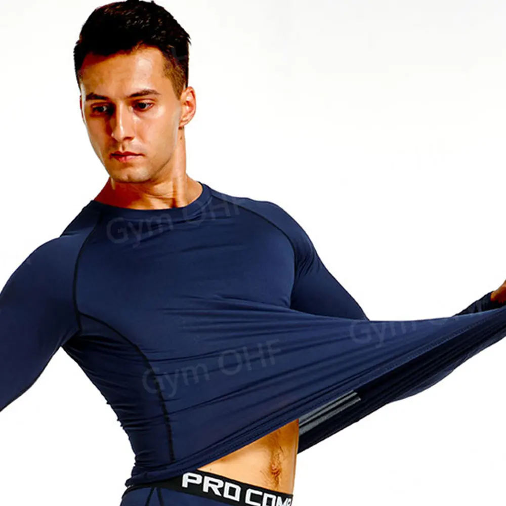 Rash guard Kompression shemd Boxen Laufen Trikots Yoga Fitness MMA Männer T-Shirts Bjj Strumpfhosen Muay Thai Gym Sport Marke Kleidung – Detail 22