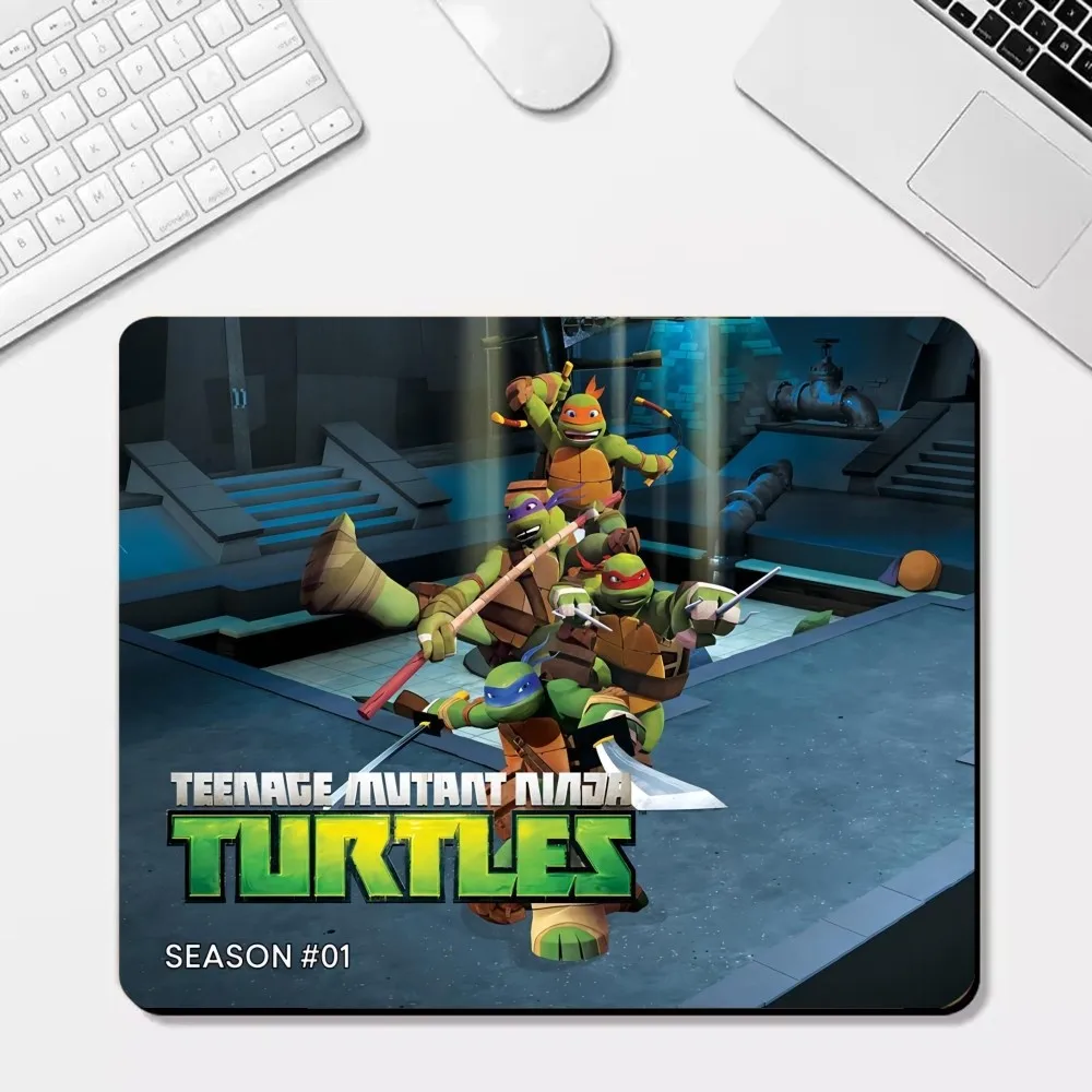 Mutant Ninja-T-turtles Small Office Computer Desk Mat Table Keyboard Big Mouse Pad Laptop Cushion Non-slip Deskpad Home Decor