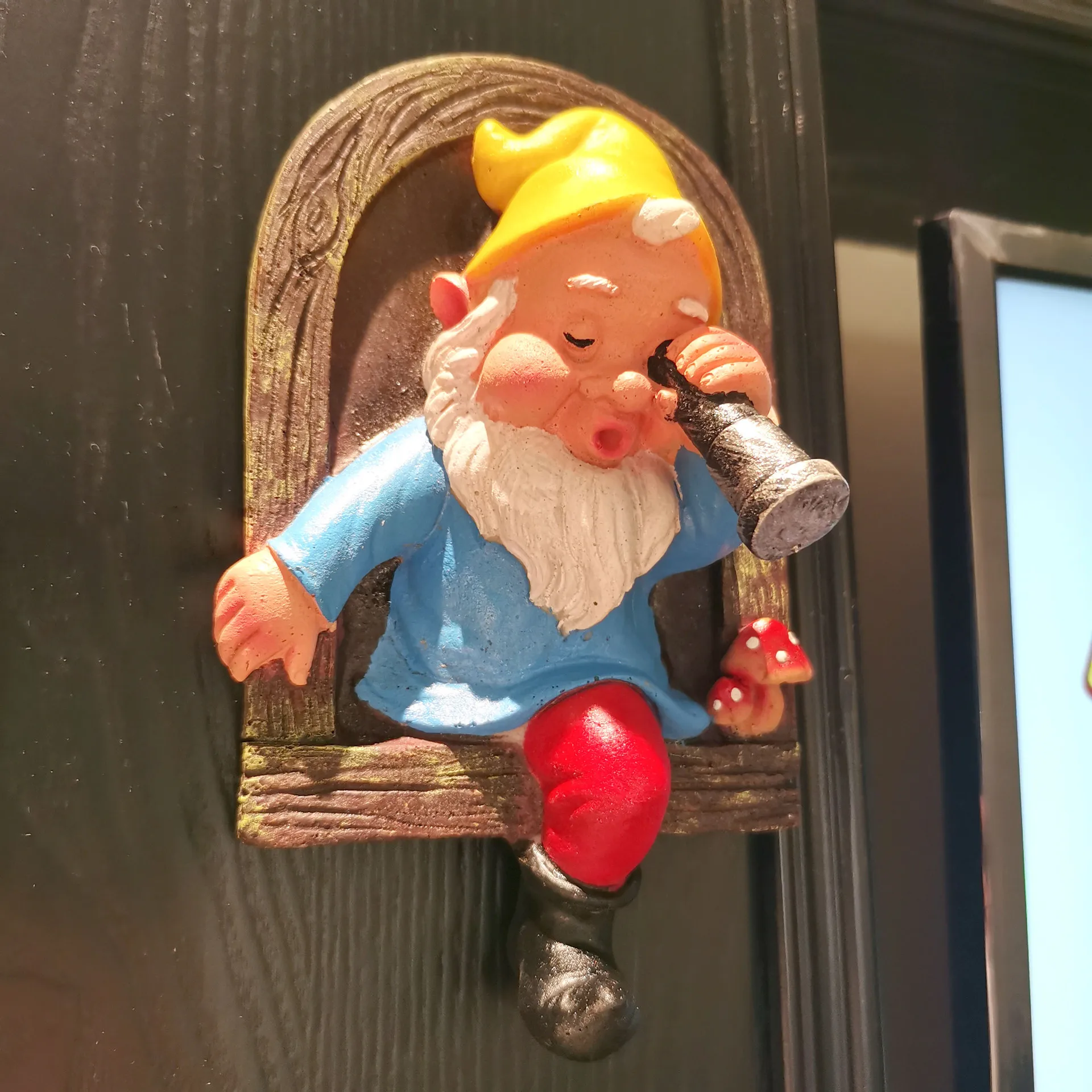 الكرتون جنوم الإبداعية قزم قلادة الديكور لطيف في الهواء الطلق حديقة شجرة معلقة زخرفة في الهواء الطلق حديقة الديكور التماثيل #2