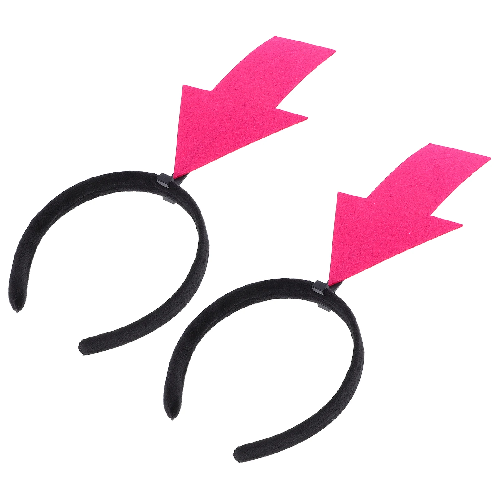 

2pcs Funny Arrow Headband Lightweight Novelty Party Accessory Quirky Arrowhead Bopper Photo Prop Creative Hair Hoop