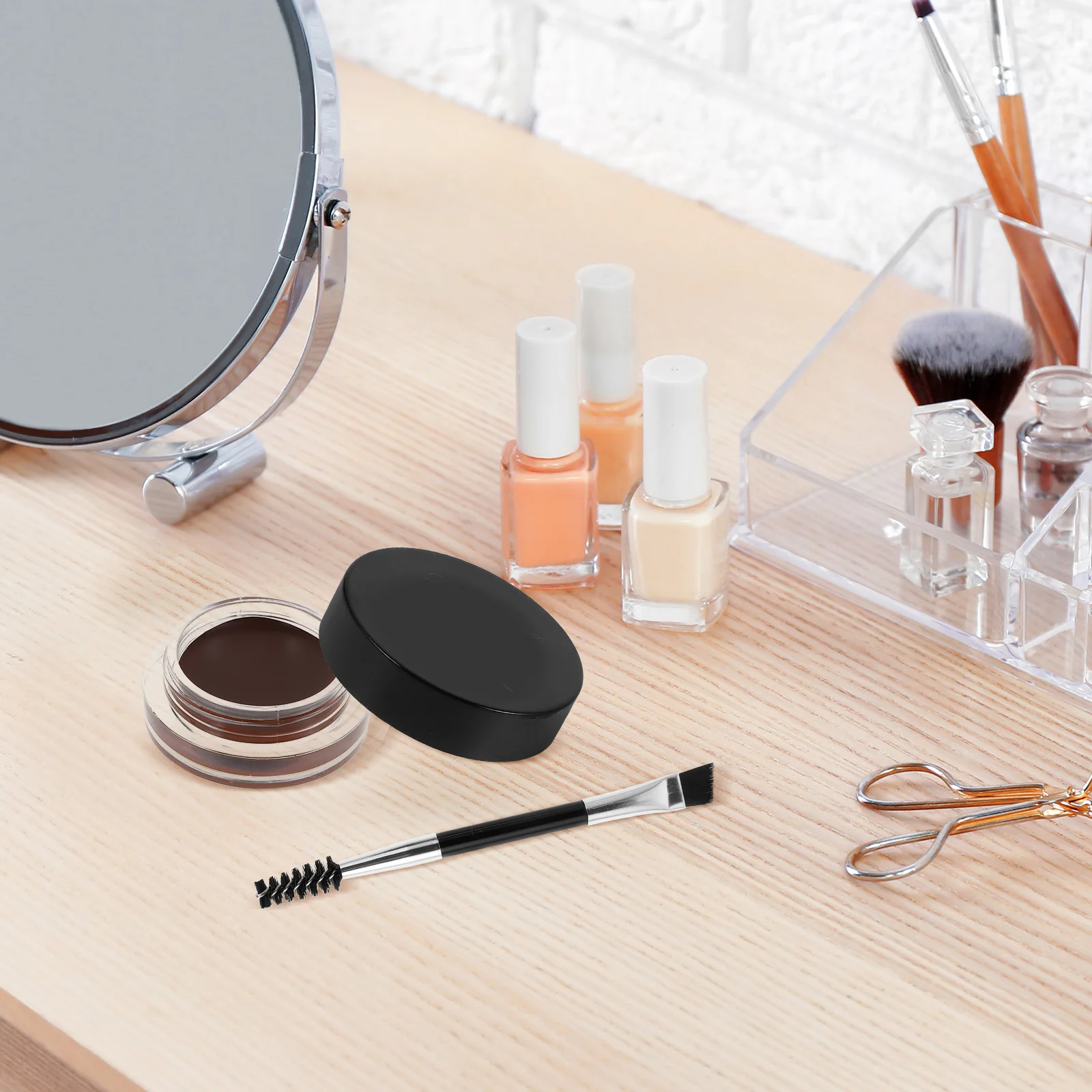 Dark Brown Eyebrow Gel Waterproof Long Lasting Hold Brow Styling Gel For Natural Defined Brows Easy Application Unisex