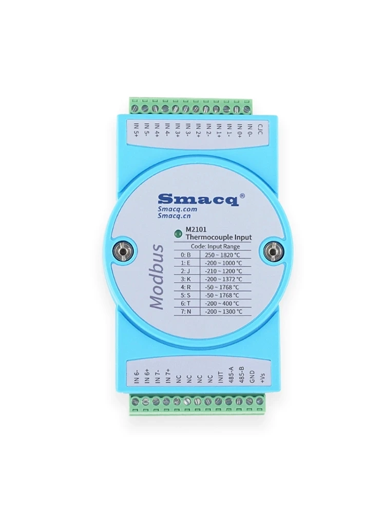 

M2101/MT2101 Thermocouple PT100 Temperature Data Acquisition Module Recorder 8-Channel to RS-485/Ethernet TCP