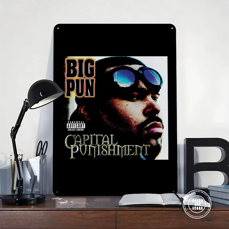 Big Capital Punishment Album Cover 3D Printed Texture Poster Personalized Wall Art Retro Metal Tin Signs for Decoration Bedroom