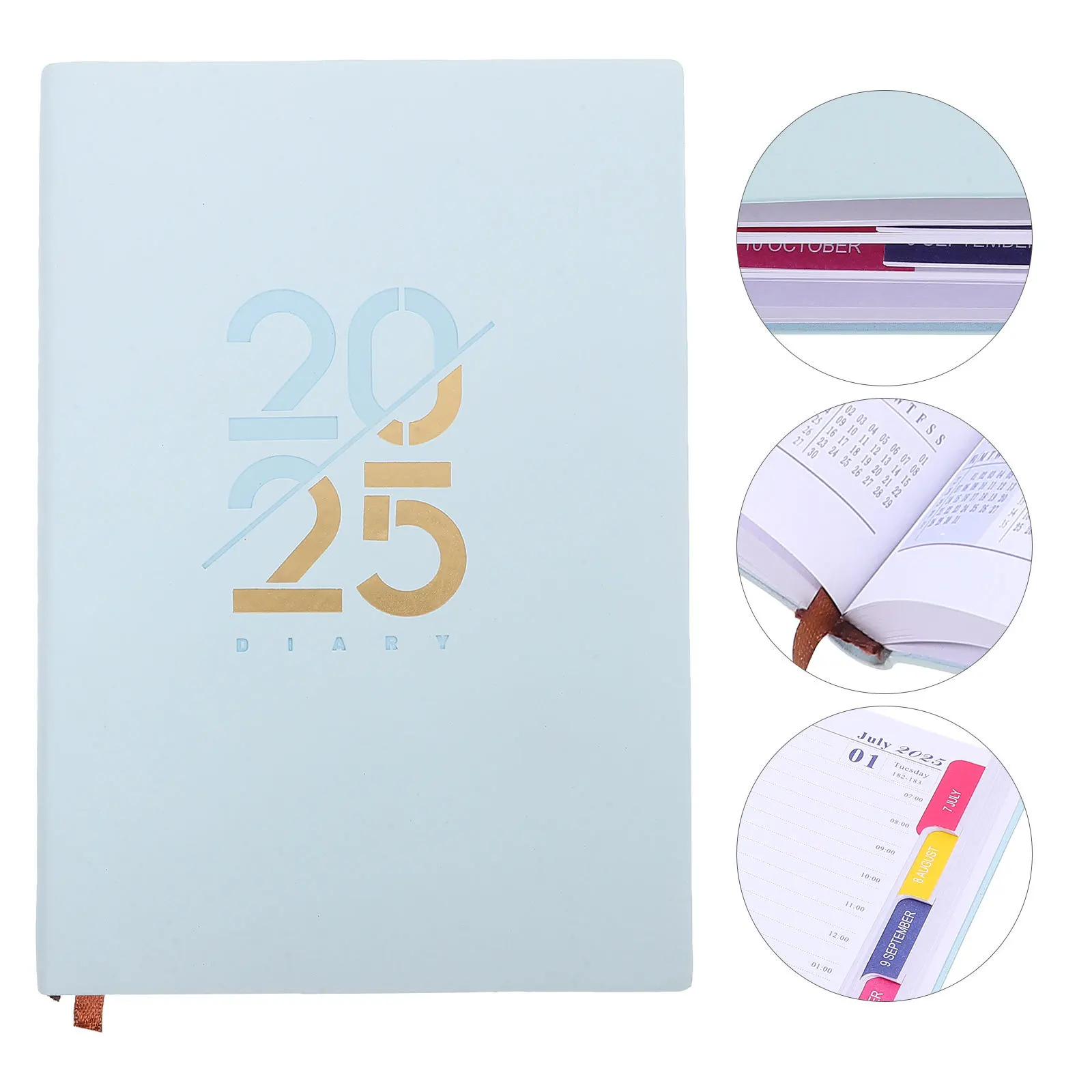 Operitacx A5 Monthly Planner 2025 Cute Daily Weekly Organizer Aesthetic Academic Schedule Book Small Writing Notebook