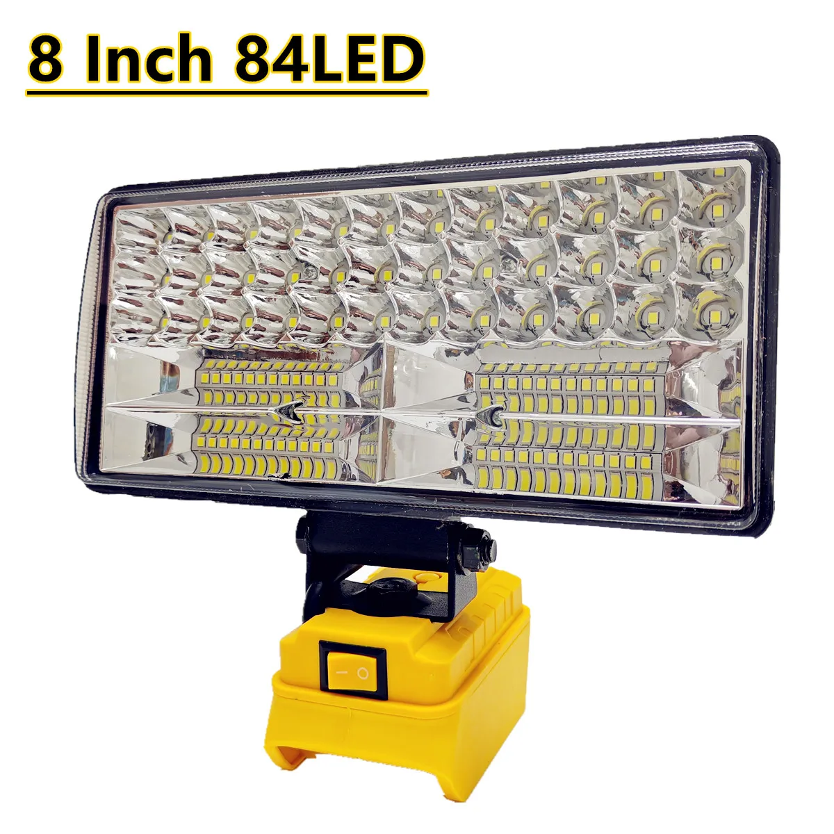 Fit For DeWALT 20V 18V Battery 4/8Inch LED Work Light Portable Spotlights Cordless Outdoor  Fishing Handheld Emergency Tool